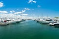 Yachts and motor boats at Port Stephens Royalty Free Stock Photo