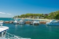 Yachts and motor boats at Port Stephens Royalty Free Stock Photo