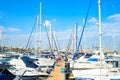 Yachts, motorboats, marina, pier, Cyprus