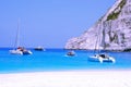 Yachts in Navagio Bay - Zakynthos