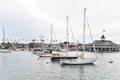 Yachts in Newport Beach California Royalty Free Stock Photo