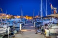 Yachts parked in harbour Royalty Free Stock Photo