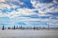 Yachts participating in the Millevele Regatta