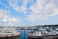 Yachts in the port of Copenhagen, Denmark