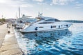 Yachts in port, Porec, Croatia Royalty Free Stock Photo