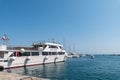 yachts on the port of porto santo stefano Royalty Free Stock Photo