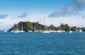 Yachts at Rakino in Hauraki Gulf Royalty Free Stock Photo