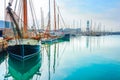 Yachts and sailboats, Barcelona marina Royalty Free Stock Photo