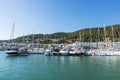 Yachts and sailboats docked at the marina, Spain Royalty Free Stock Photo