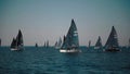 Yachts sailing regatta