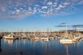 yachts and sailing ships in the harbor of Monterey, USA