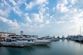 Yachts in the seaport of Sochi