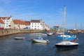 Yachts and small boats, St Monans, Fife, Scotland Royalty Free Stock Photo