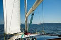 Yachts on the Zhiguli Sea, Togliatti, Russia. Royalty Free Stock Photo