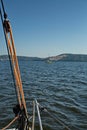 Yachts on the Zhiguli Sea, Togliatti, Russia. Royalty Free Stock Photo