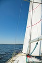 Yachts on the Zhiguli Sea, Togliatti, Russia. Royalty Free Stock Photo