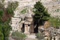 Yad Avshalom. Tomb of Absalom or Absalom's Pillar in the Kidron Valley in Jerusalem, Palestine territory. Royalty Free Stock Photo