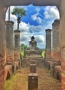 The Yadana Hsemee Pagoda on Inwa Island near Mandalay in Myanmar/Burma Royalty Free Stock Photo