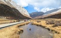 Amazing autumn season at Yading Nature Reserve in Sichuan, China