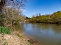 Yadkin River in Elkin, North Carolina Royalty Free Stock Photo