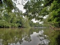 Yadkin River near Winston-Salem, North Carolina Royalty Free Stock Photo