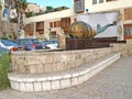 YaFFO, ISRAEL. Ilana Gur`s fountain sculpture `The smiling whale`