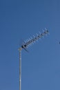 Yagi antenna or Yagi-Uda antenna to capture digital terrestrial television broadcasts, DTT, freeview