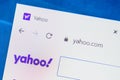 Yahoo.com Web Site. Selective focus. Royalty Free Stock Photo