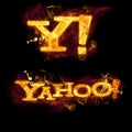 Yahoo Logo on Fire