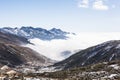 Yajiageng mountain cloudscape Royalty Free Stock Photo