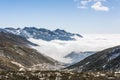Yajiageng mountain cloudscape Royalty Free Stock Photo