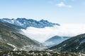 Yajiageng mountain cloudscape Royalty Free Stock Photo