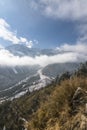 Yajiageng mountain cloudscape Royalty Free Stock Photo