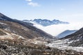 Yajiageng mountain cloudscape Royalty Free Stock Photo