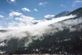 Yajiageng mountain cloudscape Royalty Free Stock Photo