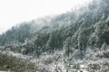 Yajiageng mountain snow-covered landscape Royalty Free Stock Photo