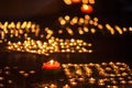 Yak Butter Lamps in Tibet Royalty Free Stock Photo