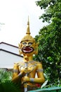 Yak : a guardian at entrance to Wat Simuang.