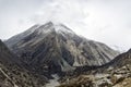 Yak Kharka village and surrounding mountain Annapurna Circuit Nepal