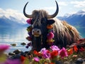 Wallpaper: yak Royalty Free Stock Photo