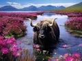 Wallpaper: yak Royalty Free Stock Photo