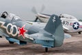 Yak-3 and TF-51D Royalty Free Stock Photo