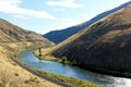 Yakima River in Yakima Canyon. Royalty Free Stock Photo