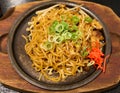 Yakisoba on Hot Plate