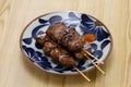 Yakiton, Japanese grilled pork skewers, pork heart