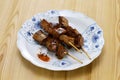 Yakiton, Japanese grilled pork skewers, pork liver