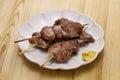 Yakiton, Japanese grilled pork skewers, pork tongue