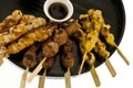 Yakitori, Japanese cuisine. Royalty Free Stock Photo