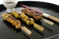 Yakitori, Japanese cuisine. Royalty Free Stock Photo