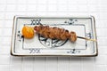 Yakitori, japanese grilled chicken skewers
